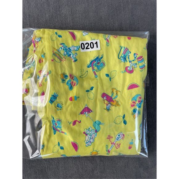 Disney Toy Story Button Down Shirt | Women’s XL | Yellow Buzz Woody Summer Print - Picture 8 of 8